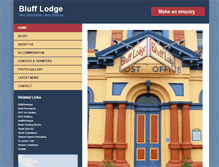 Tablet Screenshot of blufflodge.co.nz